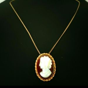 Gold Filled Cameo Pendant /Brooch